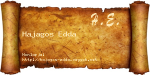 Hajagos Edda névjegykártya